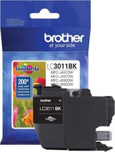 Brother Lc3011Bk Single Pack Standard Cartridge Yield Up To 200 Pages Black Ink. - £33.59 GBP