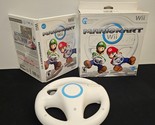 Mario Kart Wii CIB (Big Box) Complete w/ Case, Manual And Wheel - £28.70 GBP
