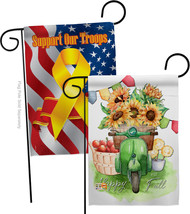 Sunflowers Fall - Impressions Decorative Support Our Troops Garden Flags Pack GP - £24.35 GBP