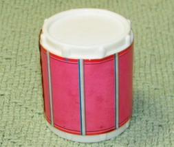 2001 Barbie Jam N Glam Drum Replacement Piece Doll Size Pink Striped Mattel Toy - £3.58 GBP