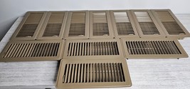 FLOOR REGISTERS Brown Metal Vent Registers 4&quot; x 10&quot; - PACK OF 11 - USED - $410.82 MXN