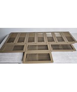 FLOOR REGISTERS Brown Metal Vent Registers 4&quot; x 10&quot; - PACK OF 11 - USED - $21.77