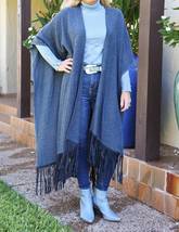 Wool Cotton Fringe Scarf - $43.00