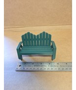 Cardinal Green Saratoga Adirondack Sette Patio Dollhouse Miniature Furni... - $27.99 CAD