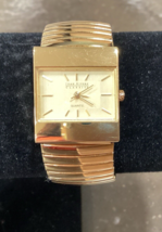 Vintage Joan Rivers Classics Ladies Wristwatch Gold Stretch Band Gold tone face - $20.57