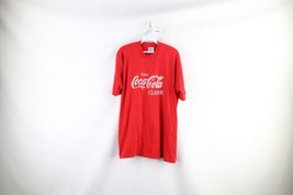 Vintage 90s Mens Size XL Distressed Spell Out Coca Cola Classic T-Shirt Red USA - £42.77 GBP