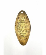 Large Vintage Gillsy Hotel Metal Key Fob Tag Cleveland OH Room #755 Retu... - €22,03 EUR