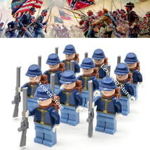 10pcs The North US Soldiers American Civil War Limited Version Minifigures - £23.50 GBP