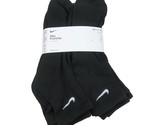 Nike Everyday Ankle Socks 6 Pack Mens Size XL 12-15 Black NEW SX6899-100 - $27.99