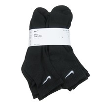 Nike Everyday Ankle Socks 6 Pack Mens Size XL 12-15 Black NEW SX6899-100 - £22.42 GBP