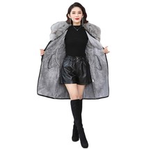 Leather Jacket Women 2020 Autumn Winter New Fashion Belt Slim Black  Col... - $178.95