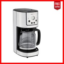 Eco-Friendly Programmable Coffee Maker - 12-Cup Drip Machine with Stylis... - $63.04