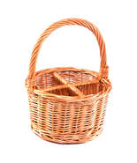 Round Cutlery or Glass Drinks Basket - £26.36 GBP