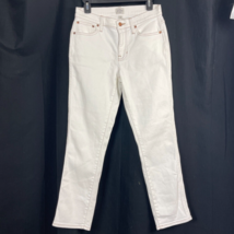 J.CREW Womens Vintage Straight White Denim Jeans size 26 30x27&quot; True Fit - $28.81