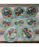 Victoria &amp; Beale FORBIDDEN FRUIT Set of 8 Salad Dessert Plates 9024 Casu... - $61.70