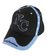 North Carolina Men&#39;s Adjustable Baseball Cap (Black/Teal) - £11.95 GBP
