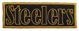 Pittsburgh Steelers Text Football Embroidered Iron On Patch Roethlisberger - $7.84+