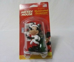 Disney&#39;s Mickey Mouse Ez Light Ornament Santa&#39;s Best Mint In Package - £6.86 GBP