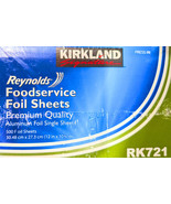 Kirkland Signature Reynolds Foodservice Foil Aluminum Single Sheets 500 ... - $36.83 CAD