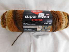 Red Heart Super Saver Stripes  Latte Stripe Dye Lot 7560 5 Oz - £3.17 GBP