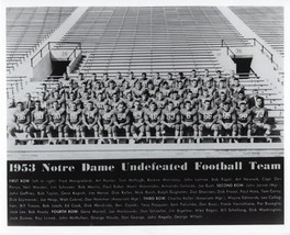 1953 Notre Dame Team 8X10 Photo Fighting Irish Picture Ncaa Football Undefeated - £3.88 GBP
