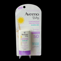 Aveeno Baby Continuous Protection Sunscreen Stick SPF 50 Unscented (0.47... - $8.99