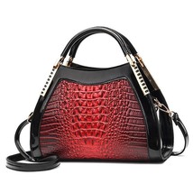 2023  Bright Leather Handbags For Female Large Capacity  Print  Bags Contrasting - £81.76 GBP