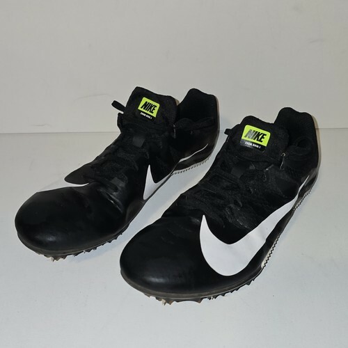 Nike Zoom Rival S Men&#39;s Sz 10-Black White Running Track Shoes Racing Wit... - $24.73
