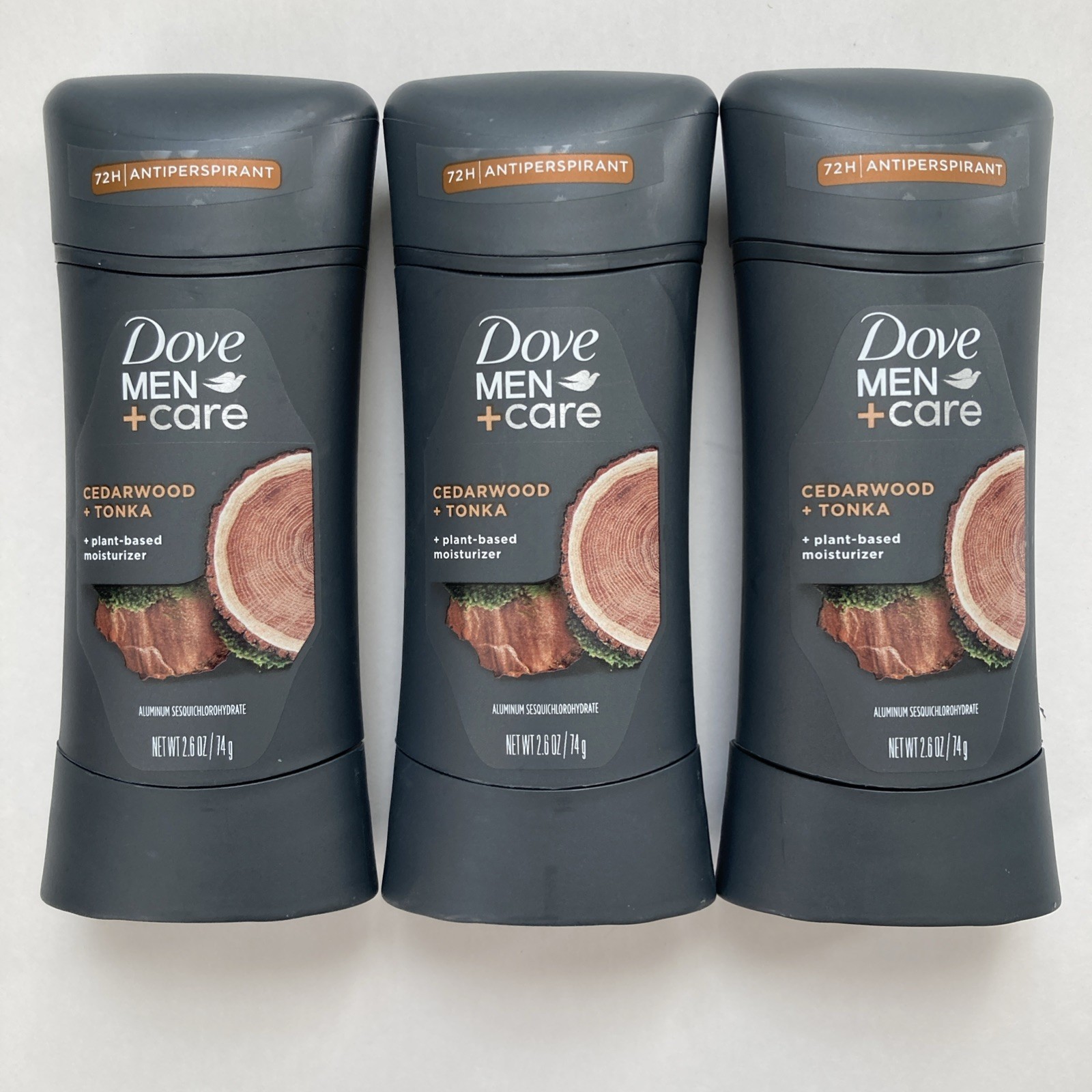 3 Pack - Dove Men + Care Cedarwood + Tonka Antiperspirant, 2.6 oz ea, Ex... - $42.74