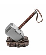 Thor Hammer Metal MCU Thor Mjolnir Cosplay 1/1 Scale Movie Replica with base - $121.28