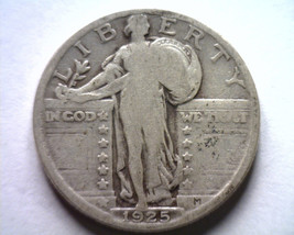 1925 Standing Liberty Quarter Very Good Vg Nice Original Coin Bobs Coin 99c Ship - £10.22 GBP