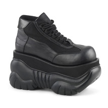 DEMONIA Men&#39;s 4&quot; Platform Black Punk Vegan Cyber Lace Up Sneaker Shoes B... - $106.95