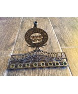 Vecchi candelabri Hanukkah Menorah Tribes of Israel Judaica regalo anni ... - $50.14