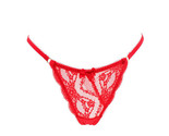 L&#39;AGENT BY AGENT PROVOCATEUR Womens Thongs Lace Floral Elegant Red Size S - £33.64 GBP