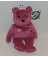 Salvino&#39;s Bamm Beanos Plush Bear Chipper Jones #10 Atlanta Braves - $9.98