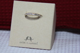 Chloe &amp; Isabel Ring (New) Baguette Ring Shinny Gold Size - 9 (R190CLSG) - £40.95 GBP