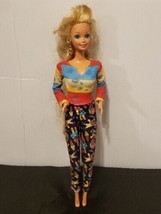 Vintage Barbie Doll Mattel Inc 1965 Indonesia Blonde Hair Blue Eyes Troll Pants - £17.57 GBP