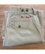 Polo Ralph Lauren RL67 Youth 18 Classic Khaki Chino Pants Casual Straigh... - £22.05 GBP