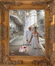 Donald Trump and Melania Trump   2025 White Christmas Art Print. - $5,445.00