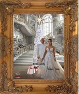 Donald Trump and Melania Trump   2025 White Christmas Art Print. - $5,445.00