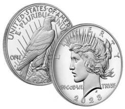 Peace Silver Dollar Proof Coin( 23XL)  - £71.31 GBP