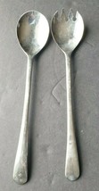 Raimond Italy Silver Plate Salad Serving Fork &amp; Spoon  - £17.21 GBP