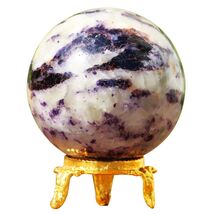 Small 55MM Purple Fluorite In Yellow Calcite Stone Metaphysical Healing ... - $84.17