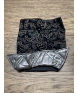 Black Silver Paisley Vest Dog Costume Dogwear Christmas Xmas Size Large  KG - $11.88
