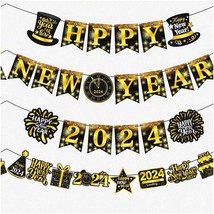 2024 Celebration Banners: Sparkling New Year&#39;s Party Decorations for a M... - $27.71