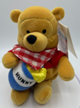 Winnie The Pooh Exclusive Disney Store Mini Bean Bag Picnic Pooh Plush w... - $3.79