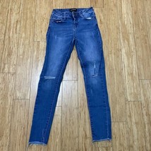 Fashion Nova Women Size 3 Juniors Distressed Skinny Jeans Light Wash - $9.75