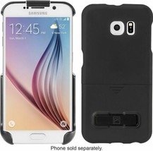 NEW Platinum Galaxy S6 Edge BLACK Phone Holster Case/Kickstand belt clip samsung - £6.95 GBP