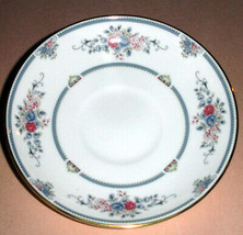 Wedgwood Charlotte Tea Saucer Blue/Gold Made in England 5.75&quot; New - £7.45 GBP