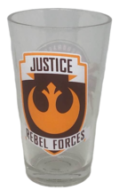 Star Wars Drinking Glass Justice Rebel Forces Zak Design Orange Brown 2015 NEW - £10.03 GBP